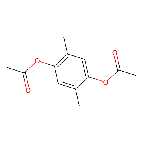 (4-Acetyloxy-2,5-dimethylphenyl) acetate structure