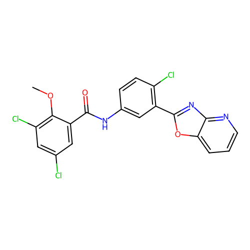 C20H12Cl3N3O3 structure