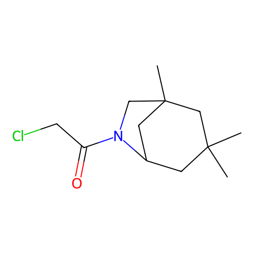 2-Chloro-1-(1,3,3-trimethyl-6-azabicyclo[3.2.1]oct-6-yl)ethan-1-one structure