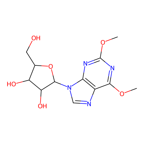 2-(2,6-Dimethoxypurin-9-yl)-5-(hydroxymethyl)oxolane-3,4-diol structure