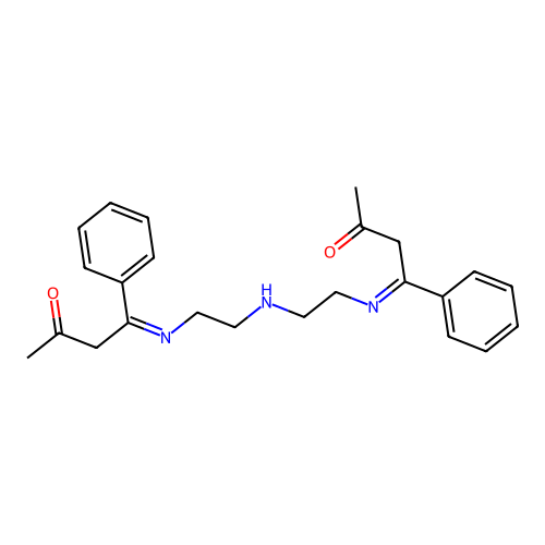 (4e,4'e)-4,4'-[Iminobis(ethane-2,1-diylnitrilo)]bis(4-phenylbutan-2-one) structure