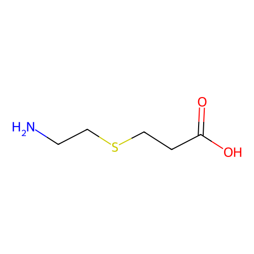 3-[(2-Aminoethyl)sulfanyl]propanoic acid structure