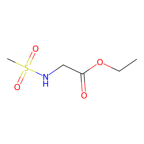 Ethyl N-(methylsulfonyl)glycinate structure
