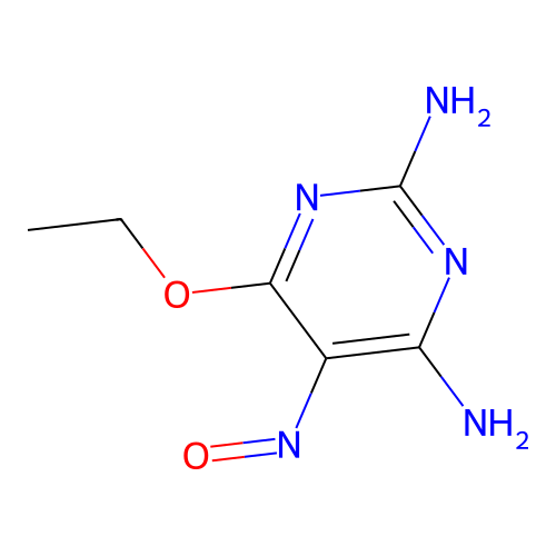 6-Ethoxy-5-nitrosopyrimidine-2,4-diamine structure