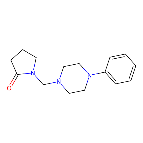 2-Pyrrolidinone, 1-((4-phenyl-1-piperazinyl)methyl)- structure
