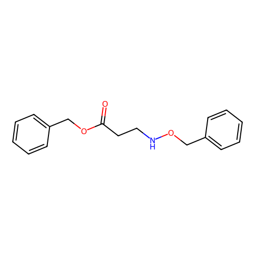 Benzyl 3-(phenylmethoxyamino)propanoate structure