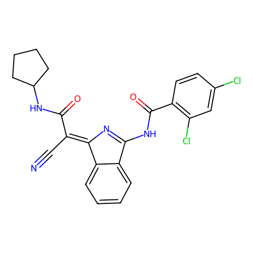 C23H18Cl2N4O2 structure