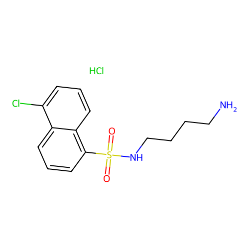 N-(4-aminobutyl)-5-chloro-1-naphthalenesulfonamide hydrochloride structure