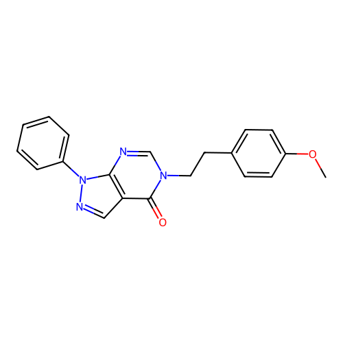 5-(4-methoxyphenethyl)-1-phenyl-1H-pyrazolo[3,4-d]pyrimidin-4(5H)-one structure