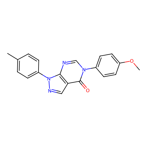 5-(4-methoxyphenyl)-1-(p-tolyl)-1H-pyrazolo[3,4-d]pyrimidin-4(5H)-one structure