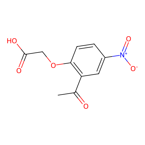 2-(2-乙酰基-4-硝基苯氧基)乙酸 structure
