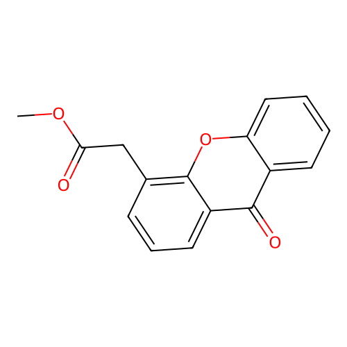 9H-Xanthene-4-acetic acid, 9-oxo-, methyl ester structure
