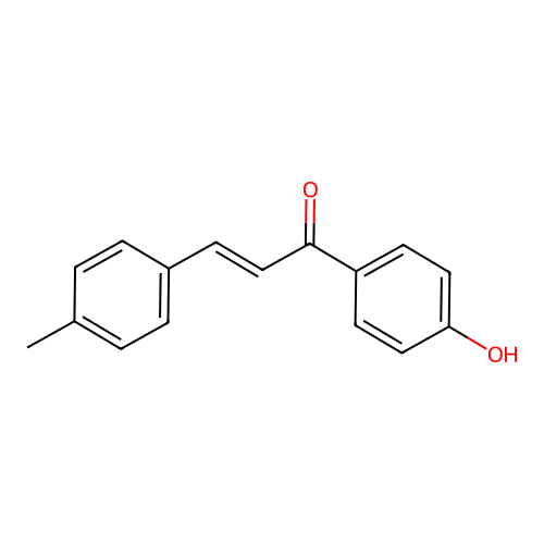 2-Propen-1-one, 1-(4-hydroxyphenyl)-3-(4-methylphenyl)- structure