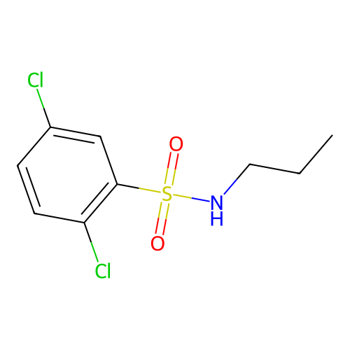 2,5-dichloro-N-propylbenzenesulfonamide structure