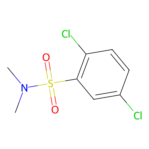 2,5-dichloro-N,N-dimethylbenzenesulfonamide structure
