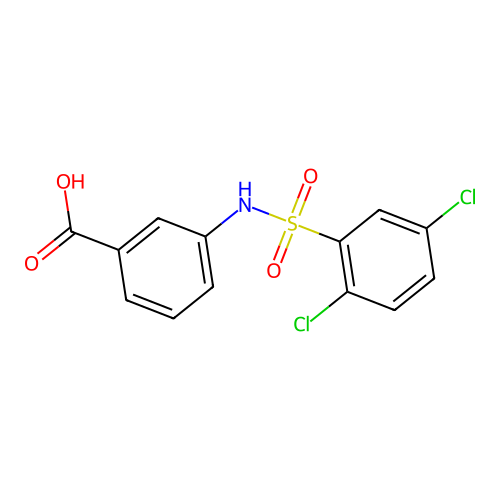 3-(2,5-Dichloro-benzenesulfonylamino)-benzoic acid structure