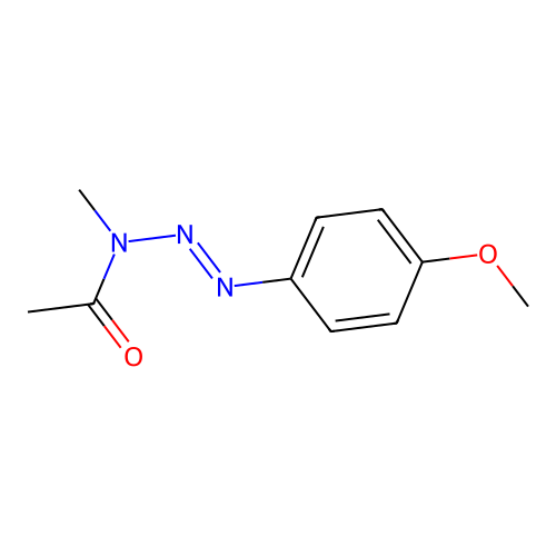 1-[(2e)-3-(4-Methoxyphenyl)-1-methyltriaz-2-en-1-yl]ethanone structure