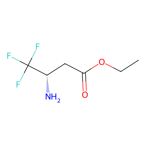 ethyl (3S)-3-amino-4,4,4-trifluorobutanoate structure