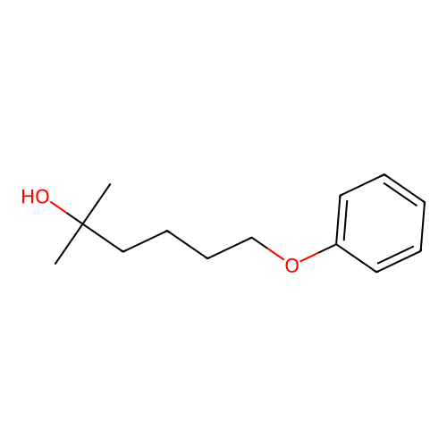 2-Methyl-6-phenoxyhexan-2-ol structure