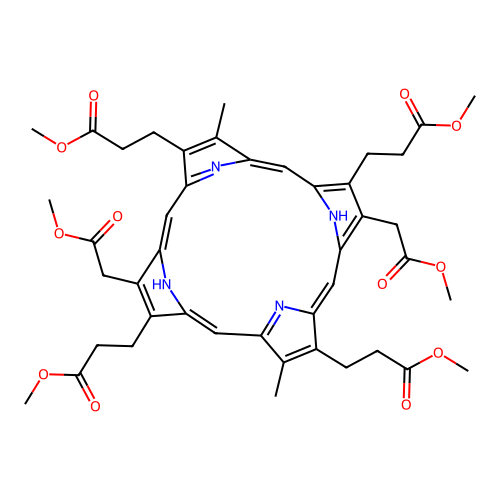 HEXACARBOXYLPORPHYRIN I HEXAMETHYL ESTER structure