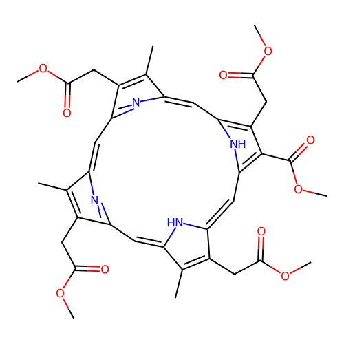 PENTACARBOXYLPORPHYRIN I PENTAMETHYL ESTER structure