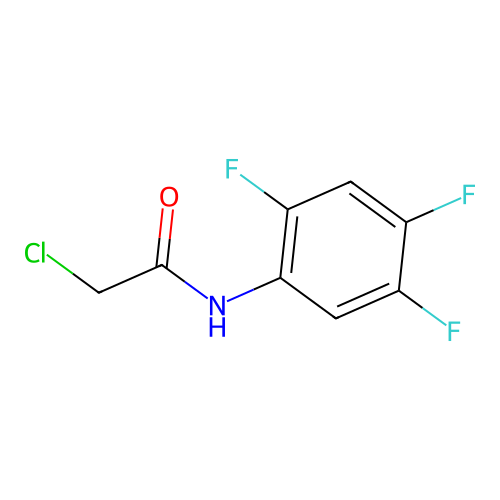 2-chloro-N-(2,4,5-trifluorophenyl)acetamide structure