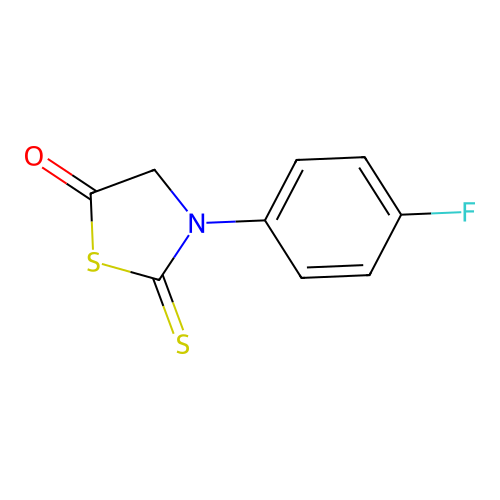 3-(4-Fluorophenyl)-2-sulfanylidene-1,3-thiazolidin-5-one structure