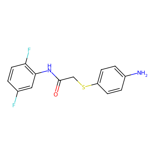 2-[(4-Aminophenyl)sulfanyl]-N-(2,5-difluorophenyl)acetamide structure