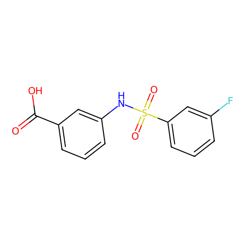 3-((3-Fluorophenyl)sulfonamido)benzoic acid structure