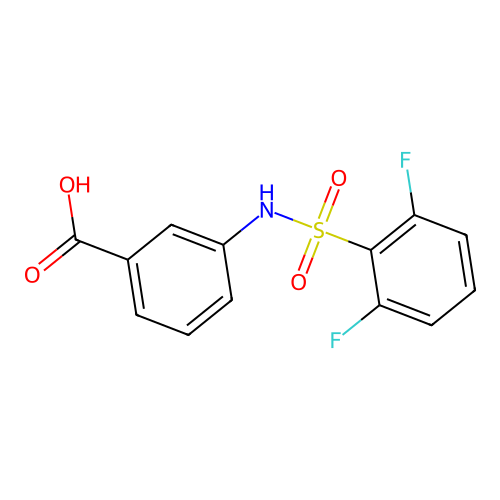 3-[(2,6-difluorophenyl)sulfonylamino]benzoic Acid structure