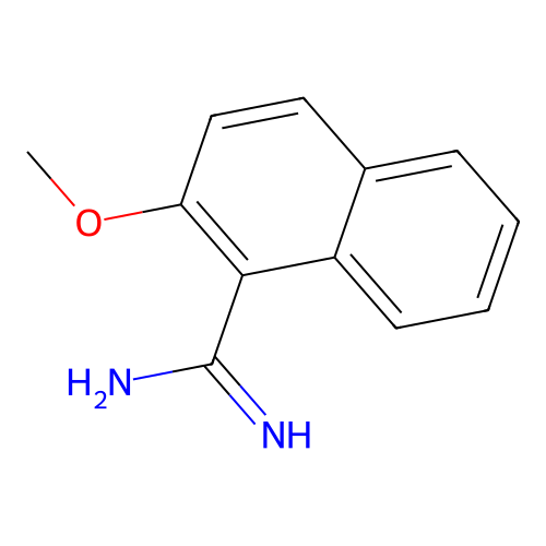 2-Methoxy-naphthalene-1-carboxamidine structure