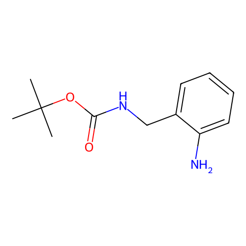 tert-butyl N-[(2-aminophenyl)methyl]carbamate structure
