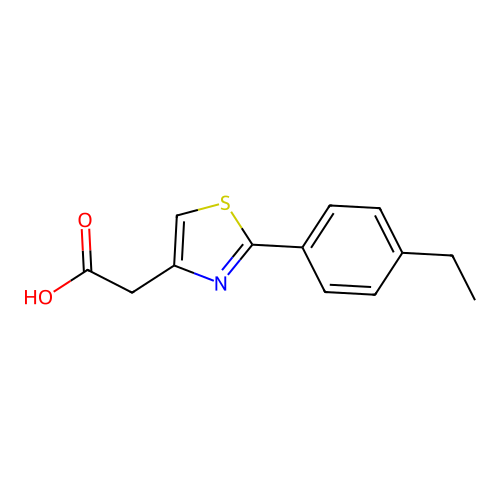2-[2-(4-ethylphenyl)-1,3-thiazol-4-yl]acetic Acid structure