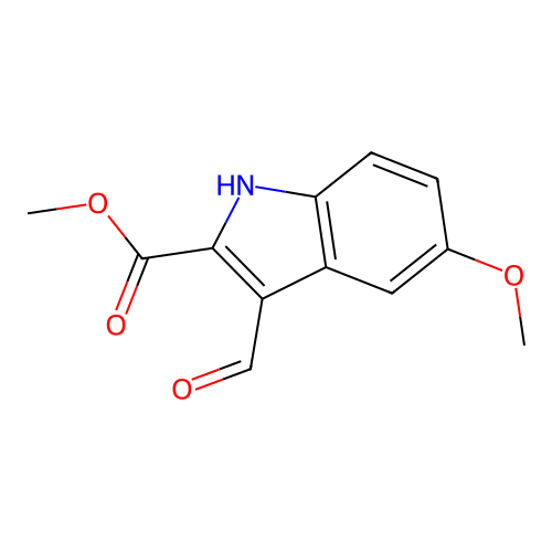 Methyl 3-formyl-5-methoxy-1H-indole-2-carboxylate structure