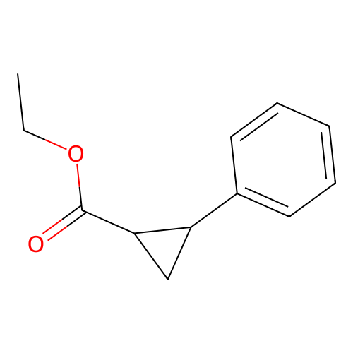 Ethyl 2-phenylcyclopropane-1-carboxylate structure
