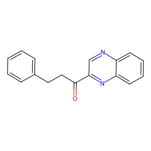 3-Phenyl-1-quinoxalin-2-yl-propan-1-one structure
