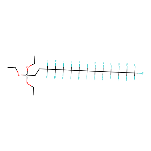1H,1H,2H,2H-Perfluorotetradecyltriethoxysilane structure