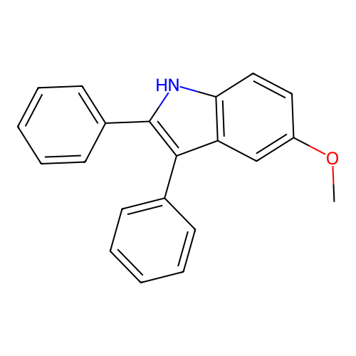1H-Indole,5-methoxy-2,3-diphenyl- structure