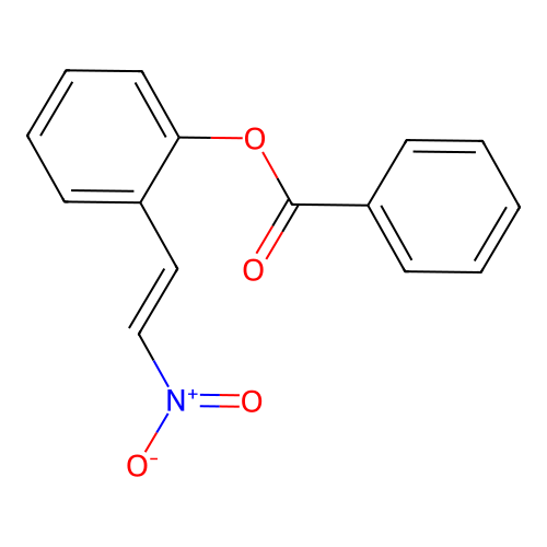 Phenol, 2-((1E)-2-nitroethenyl)-, 1-benzoate structure