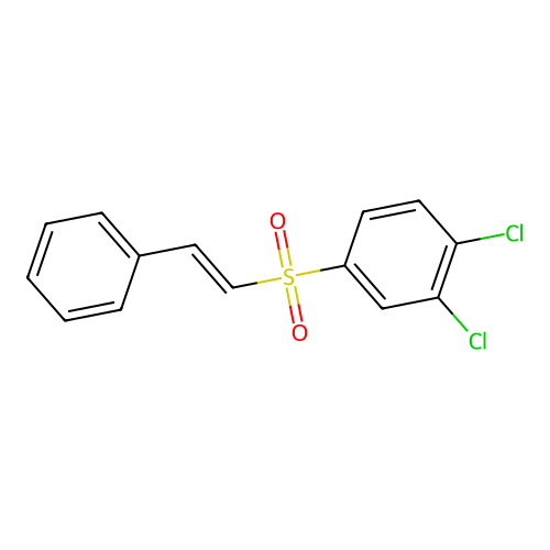 Styryl(3,4-dichlorophenyl) sulfone structure