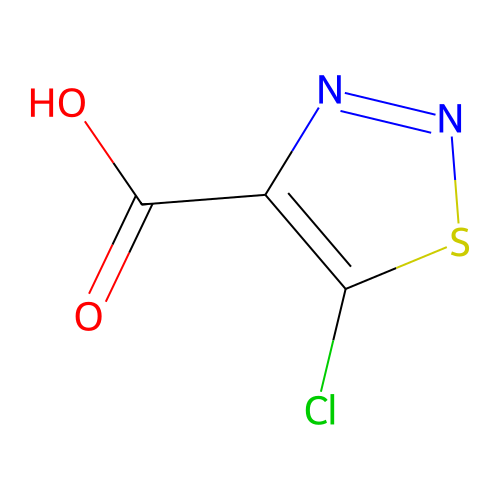 5-Chloro-1,2,3-thiadiazole-4-carboxylic acid structure