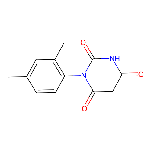 1-(2,4-dimethylphenyl)pyrimidine-2,4,6(1H,3H,5H)-trione structure