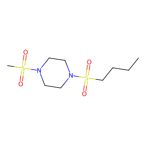 1-Butylsulfonyl-4-methylsulfonylpiperazine structure