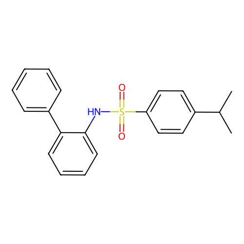 Benzenesulfonamide, N-[1,1'-biphenyl]-2-yl-4-(1-methylethyl)- structure