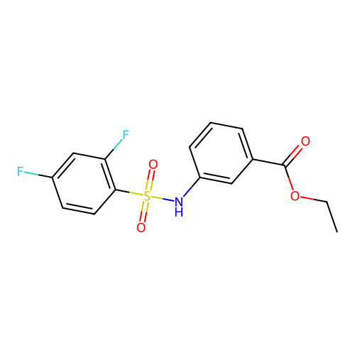 Ethyl 3-{[(2,4-difluorophenyl)sulfonyl]amino}benzoate structure