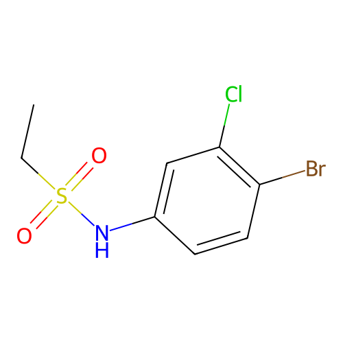 N-(4-bromo-3-chlorophenyl)ethanesulfonamide structure