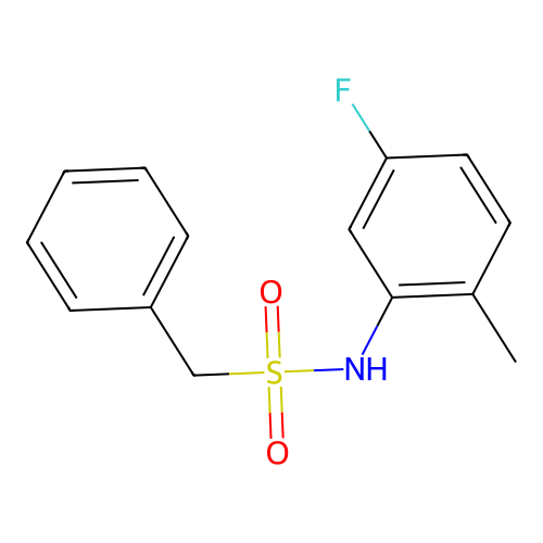 N-(5-fluoro-2-methylphenyl)-1-phenylmethanesulfonamide structure