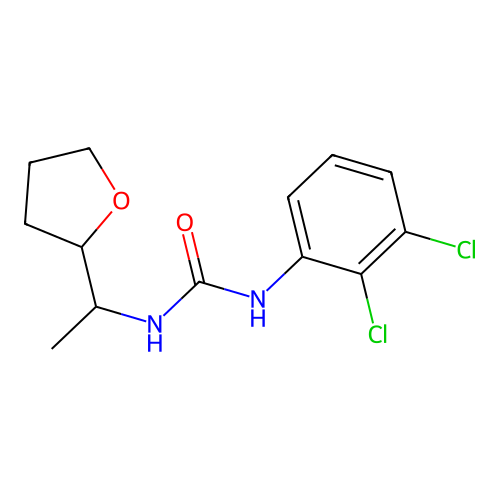 1-(2,3-Dichlorophenyl)-3-[1-(oxolan-2-yl)ethyl]urea structure