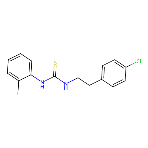 1-[2-(4-Chlorophenyl)ethyl]-3-(2-methylphenyl)thiourea structure