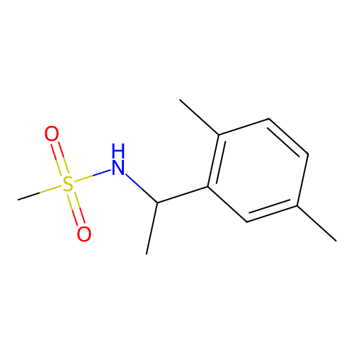 N-[1-(2,5-dimethylphenyl)ethyl]methanesulfonamide structure